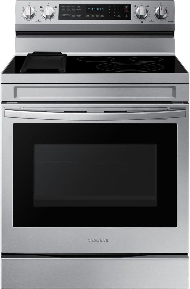 Samsung 6.3 cu. ft. Smart Freestanding Electric Range with No-Preheat Air Fry NE63A6711SS - Image 4