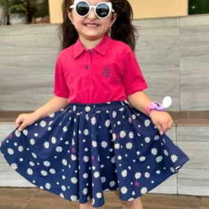 Girls Polo Shirt & Skirt